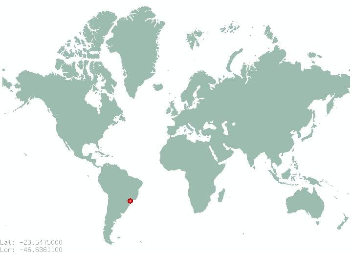 ku është Sao Paulo të vendosura në një hartë