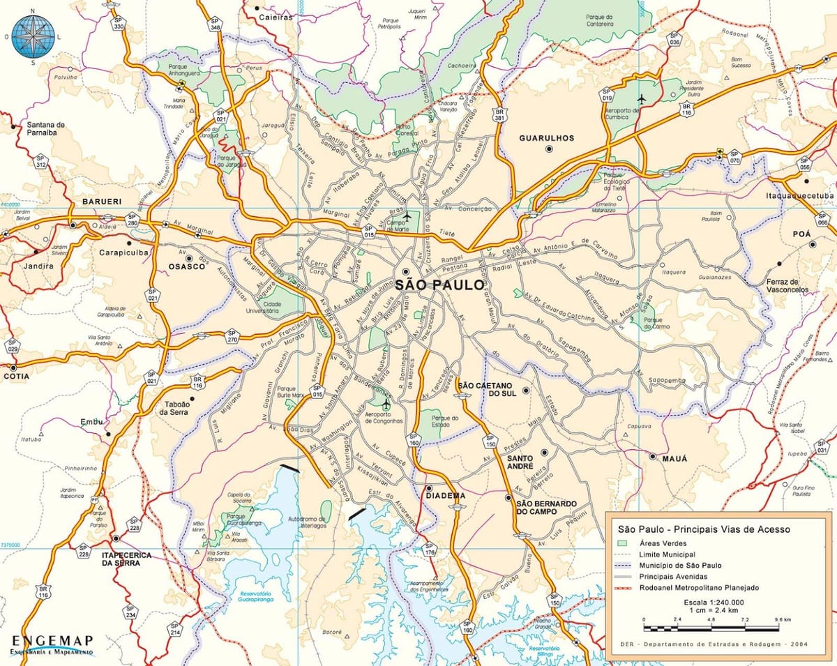 harta e São Paulo